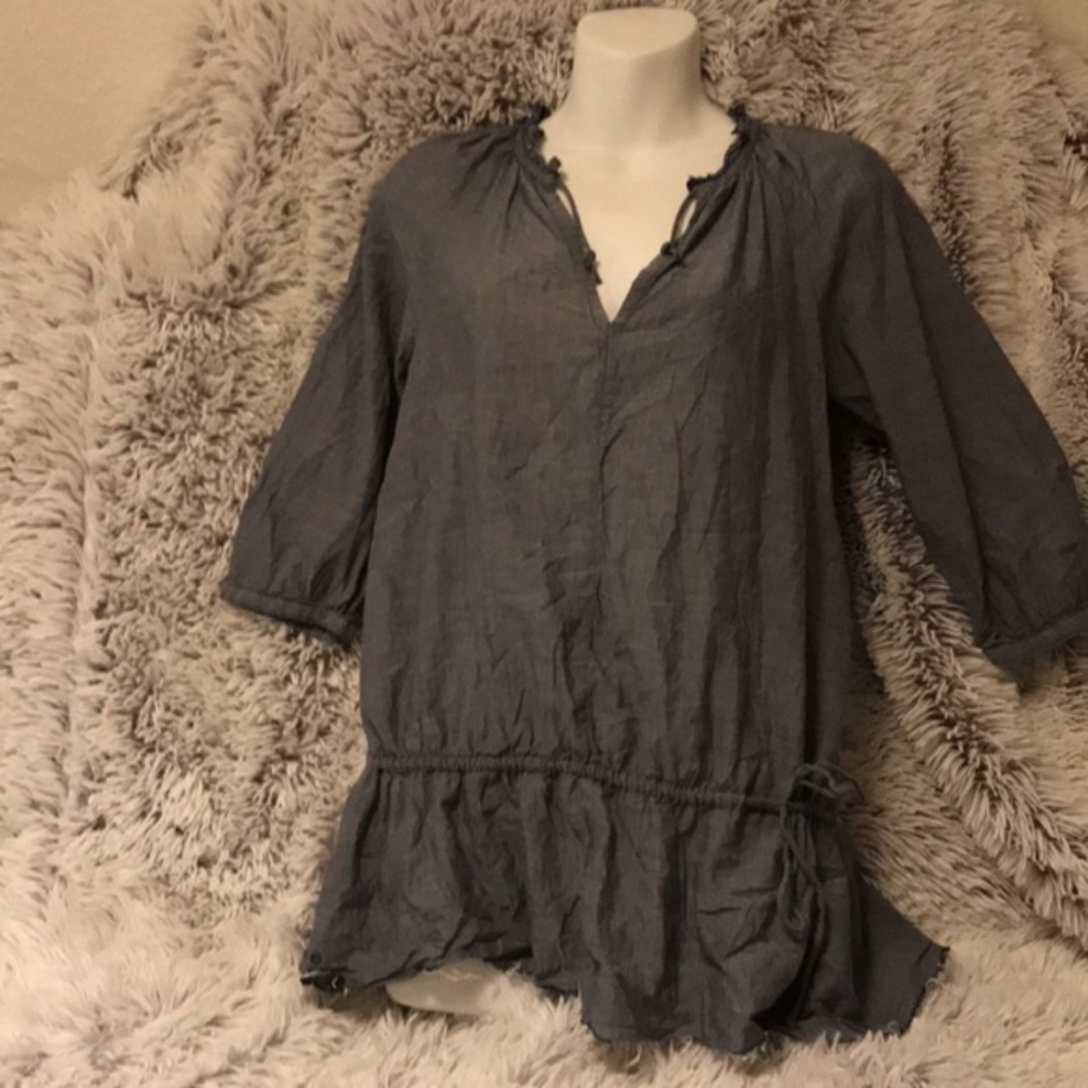 3/$15 Converse top blouse tunic 3/4 sleeve xs